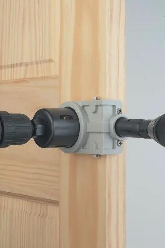 Door Lock Installation Kit For Wooden Doors With Self Centering Jig Adjustable Backset Two And Three Eighths Or Two And Three Quarters Inches