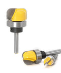1/4 Inch Shank Bowl And Tray Router Bit Set 3 Pieces Cove Juice Groove Router Bits with ball bearing YG6 carbide cutters.