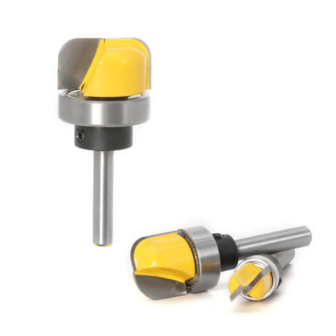 1/4 Inch Shank Bowl And Tray Router Bit Set 3 Pieces Cove Juice Groove Router Bits with ball bearing YG6 carbide cutters.