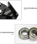 Nylon Swivel Casters With Rock Solid Locking Brakes And Super Silent Glide For Furniture Rigs and Office Chairs Heavy Duty Steel brackets, 3mm thick bottom plate.