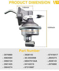 Beefed Up Fuel Lift Pump For Cummins 4B 4BT 4BTA 6B 6BT 6BTA Engines Compatible With 1989 1993 Dodge 5.9L Diesel and Ford Trucks