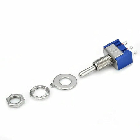 Ten Pack SPDT Toggle Switch 3 Terminals On Off On 3 Position Latching Switch for lights motors 6A at 125V or 3A at 250V