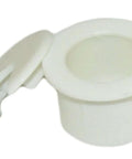 Round Wire Grommet 1 Inch Cut Hole White With Removable Lid For Cable Management Inner Diameter 0.8 Inches Grommet Insert