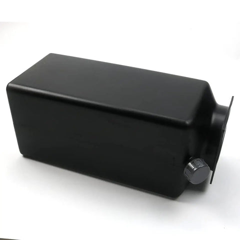 10L Hydraulic Reservoir Oil Tank Replacement For Rotary P1427Kit, black rectangular tank, side view with cap, compatible with lifts