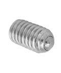 20 Piece M6 Stainless Steel Spring Ball Point Grub Screws Hex Drive Adjustable Wave Ball Plunger Stop Screw close-up of a screw