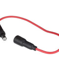 Heavy Duty Watertight Inline Fuse Holder With Nickel Plated Brass 20A Circuit Protector Built Tough For Marine Gear And Power Boats, red wire.
