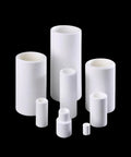 Lab Grade MgO Ceramic Crucible For High Temperature Use Cylindrical One Piece Cup Withstand Up To 2800 Celsius High Purity Magnesium Oxide For Refractory And Metallurgy Capacity 0.9 To 1400 Milliliters Diameter 40 mm Height 50 mm, white sizes