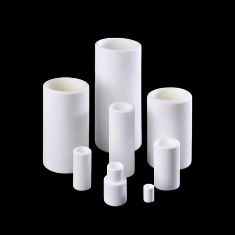 Lab Grade MgO Ceramic Crucible For High Temperature Use Cylindrical One Piece Cup Withstand Up To 2800 Celsius High Purity Magnesium Oxide For Refractory And Metallurgy Capacity 0.9 To 1400 Milliliters Diameter 40 mm Height 50 mm, white sizes