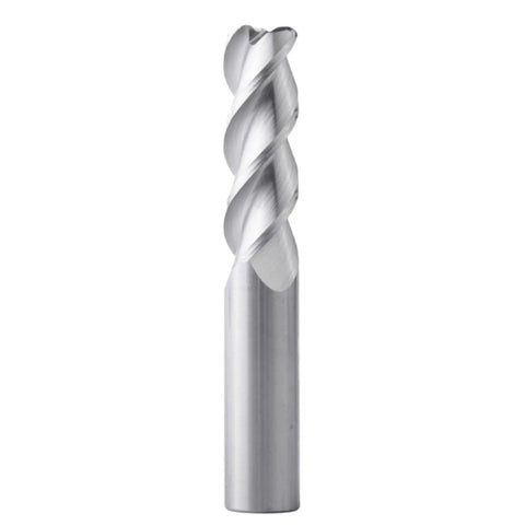 Beast Mode 3 Flute Tungsten Carbide End Mill For Aluminum CNC Tool R0.5 Radius D4mm L50mm side angle