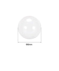 Front view of 1x 6mm zirconia ceramic bearing ball (G5 precision)