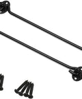Built Tough 2 Pack Gate Hook Latches For Shed Doors Garden Gates And Cabinet Windows Rust Proof Stainless Steel Design with black screws