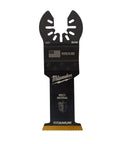 Pro Grade High Carbon Steel Reciprocator Blades Built Tough To Smash Through Wood Metal And Drywall 1-3/8 Inch, heavy-duty titanium multi-material blade.