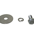 Pro Grade Top Shelf Heavy Duty Clutch Bolt With Flat Washer Hex Screw Kit For Predator 212Cc 6 5Hp Mini Bike Go Kart Engine Essential Direct Fit Replacement Parts showing a bolt, flat washer, and retaining ring.