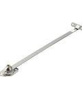 Iron and zinc alloy Sturdy Door Flap Stay Hinge With Drop Lid Support And Sliding Rail For Cabinets And Cupboards Nickel Plated 12 Inch