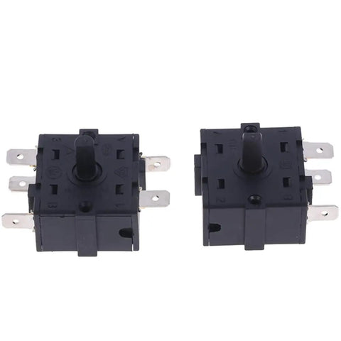 Durable Room Heater Rotary Switch Selector For 250V 16A Heating Units With 3 Pin And 5 Pin Options Easy Install