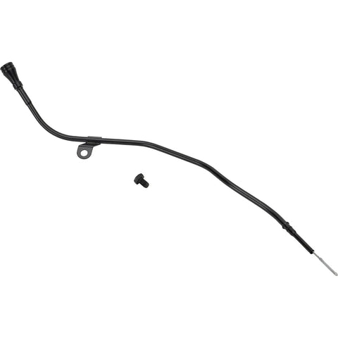 LS Engine Dipstick With Billet Aluminum Handle And Steel Tube Mount Black Finish Durable Swap Ready Precise Oil Level Reading Easy Install