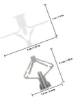 400Pcs Self Drilling Wall Anchors Kit butterfly nylon anchor with dimensions for drywall mounting