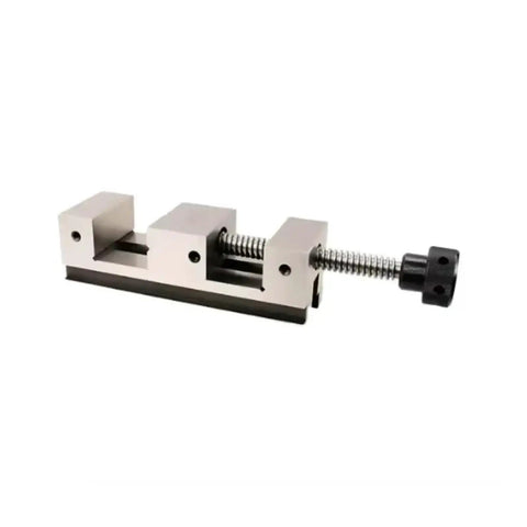 Beefed Up Industrial Bench Vise With Precision Beveled Jaws And Rock Solid Steel Lockdown for CNC milling, showing an 8-inch design.