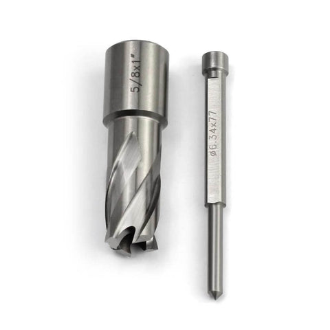 Oscarbide 5/8x1 annular cutter and 3/4-in Weldon shank drill bit set (2 pieces)