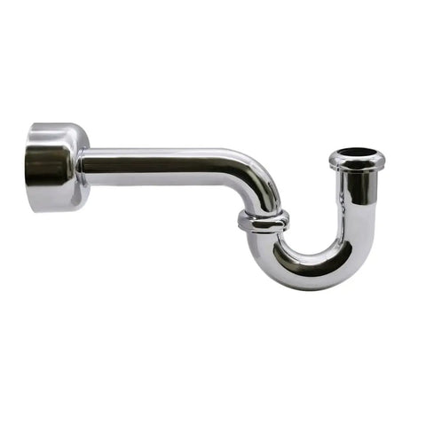 Victorian Pedestal Lavatory Kit With Cross Handles In Polished Nickel P Trap for Freestanding Sinks