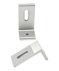 Heavy Duty Aluminum L Leg Solar Brackets For Color Steel Roofs 125mm High Stability UV Resistant Photovoltaic Mounting Kit