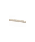 Pre-Slotted Micarta 5-String Bass Nut For Precision And Jazz Styles, Gig-Ready Electric Bass Replacement Nut With 9.5 Inch Radius And Clear String Location Points For Easy Spacing, May Require Minor Fitment Mod, cream Micarta 5-string bass nut
