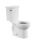 H2Optimum Two Piece Toilet Round Front Standard Height White 1.1 GPF With PowerWash Rim WaterSense MaP Premium EverClean