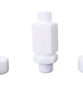 No Nonsense 10 Pack PTFE Teflon Check Valves 1/8 Inch To 1/8 Inch, smooth flow valves with durable white polymer material.