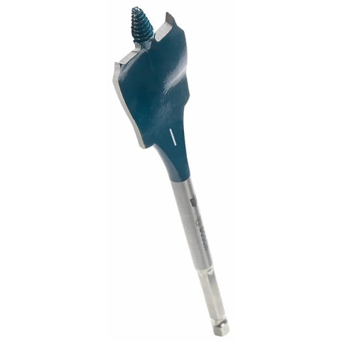 12 Inch Daredevil Spade Bit Extension With 1/4 Inch Hex Shank And Full Cone Threaded Tip Power Groove for reduced slippage