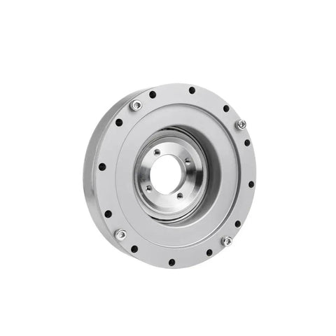 HD25 High Torque Harmonic Drive Gear Reducer with Hollow Shaft showcasing robust metal construction for Nema 34 motors.
