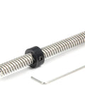 Top Shelf 10 Pack Black 8mm Shaft Lock Collars For T8 Lead Screws on stainless steel lead screw with hex key tool.