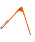 Heavy Duty Adjustable Carpenter Scribing Divider Precision Woodworking Marking Compass in bright orange, designed for accurate markings.