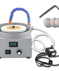 Professional Grade Wet Bench Sander And Slick Knife Sharpener Featuring Three Precision Diamond Grinders For Easy Metal Jade And Glass Polishing Jobs Without The Hassle with diamond wheels and water feed.