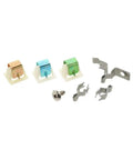 Upgrade Your Appliance With This Smooth Door Catch Kit For Models AP3094183 And PS334230 including colored catches and metal clips.