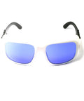 Top Shelf Pulsed Dye Laser Safety Glasses With Hella Solid OD4 Plus Protection For 585 To 595Nm Yellow Laser Workflows featuring blue tinted lenses