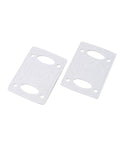 Risers And Shock Pads One Eighth Inch For Scooters And Bikes, Upgrade Your Ride With Cushioned Support, white spacers close-up