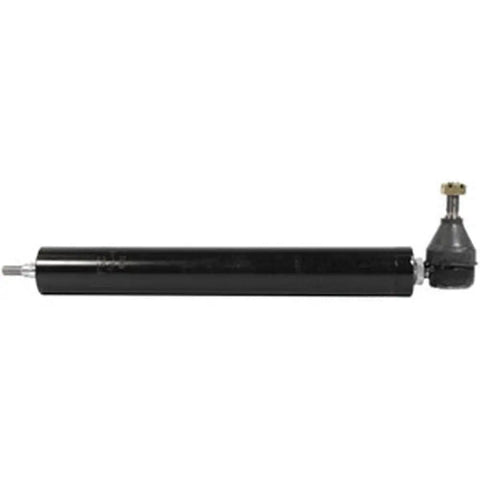 Aftermarket Power Steering Cylinder With Base Ball Joint End For Ford And New Holland Tractors Fits 600 700 800 900 2000 3000 4000 RH Or LH Side Compatible Five Eighths Inch Rod And Seven Sixteenths Inch Threaded End Replaces E2NN3A540BA black cylinder with ball joint end