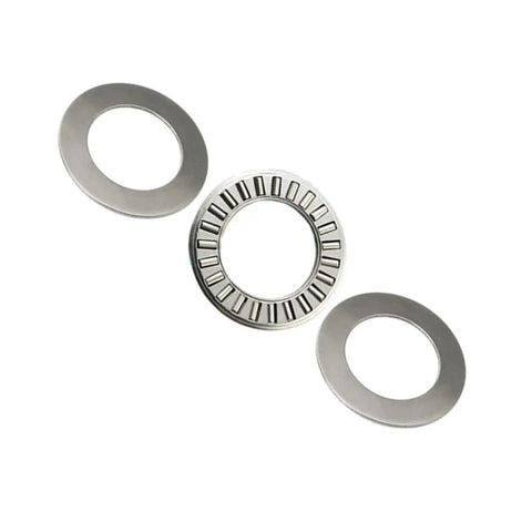 Six Sets of Thrust Needle Roller Bearings NTA1220 Plus 2TRA With Two Washers 3/4 Inch, showing assembled bearing with washers