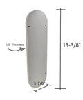 Zero Clearance Table Saw Insert Throat Plate For Safer Cleaner Cuts, Closes Gap For Thin Offcuts, 13-3/8"x3-7/8" dimensions.