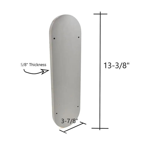 Zero Clearance Table Saw Insert Throat Plate For Safer Cleaner Cuts, Closes Gap For Thin Offcuts, 13-3/8"x3-7/8" dimensions.