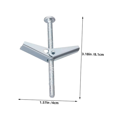 30 Set Heavy Duty Toggle Bolts And Drywall Anchors Kit For Securely Hanging Heavy Stuff In Home Renovation And Office Projects Includes Durable Screws Wing Nuts And All Purpose Fasteners. 3.18in bolt
