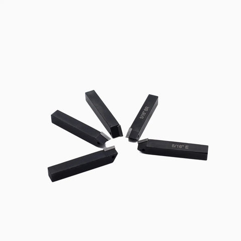 Five Sixteenth Inch Mini Lathe Indexable Carbide Turning Tool Holder Kit with TCMT090204 inserts, set of five AL, AR, BL, BR, E holders