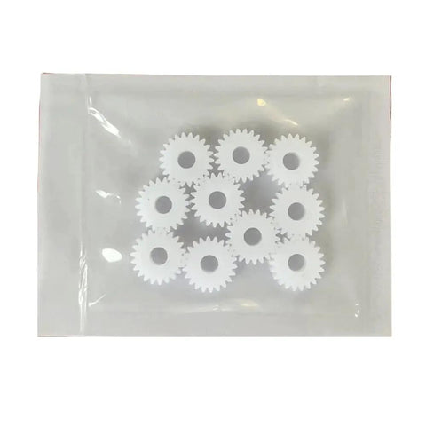 Planet Gear 1821.060.024 Spare Part For OR-T450 Battery Powered Plastic Strapping Tool, pack of white plastic gears in a sealed bag