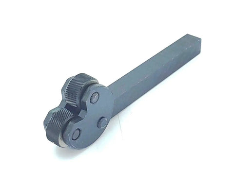 Diamond Pattern Knurling Tool With Pivot Head For Lathes And Machining, Half Inch Square Shank, Metric Pitch One Millimeter.