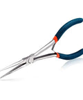 7 Inch Long Needle Nose Pliers For Jewelry Making And Wire Looping, Precision Mini Pliers With Smooth Jaws, High Leverage, Anti Slip Handles
