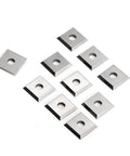 12mm Square Carbide Inserts 4 Edges 35 Degree Cutting Angle For CNC Spoilboard Surfacing Router Bits Tungsten Carbide Replacement Cutter For Wood Turning Tools 12x12x1.5mm Pack Of 10