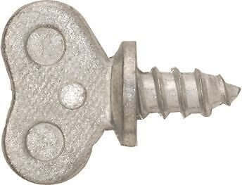 Quick Install License Plate Thumb Screws Size Fourteen One Quarter Inch By One Half Inch With One And One Eighth Inch Overall Length No Tools Needed Silver Car Mounting Hardware For Vehicles Fifty Count, side view