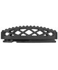 Side view of black KSG KS7 Recoil Pad and Grip Storage Plug for Kel-Tec KSG KS7 with custom molded fit and convex design.