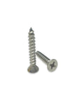 Stainless Steel Sheet Metal Screws Size 14 2 Inch Cross Flat Head Heavy Duty Fasteners Set for DIY Building and Repair Projects