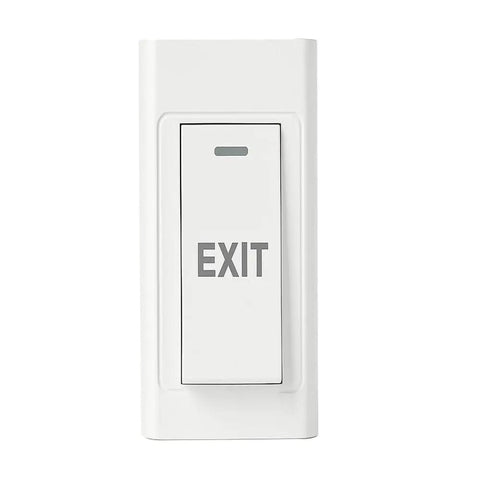 Door Release Push To Exit Button, Surface Mounted, Resettable NO/COM Switch For Access Control, 89mm By 40mm Panel, 250V 16A